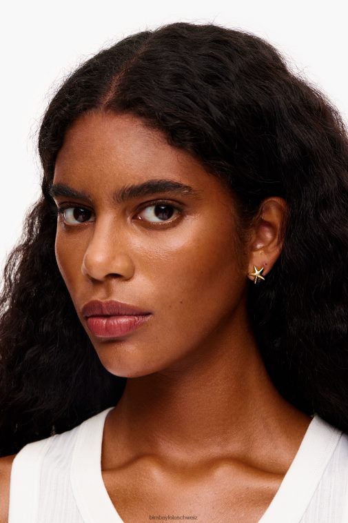 Bimba Y Lola kleine Sternohrringe golden Zubehör T04ZZ711