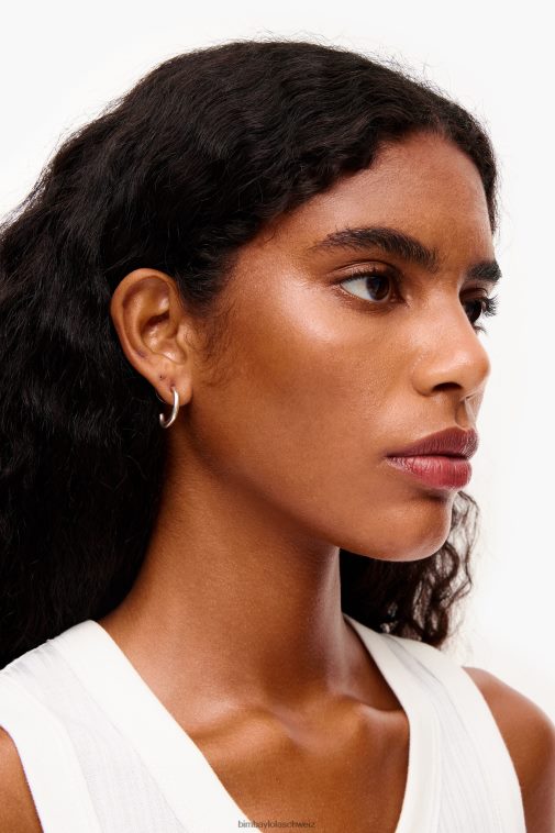 Bimba Y Lola matte Creolen Silber Zubehör T04ZZ761