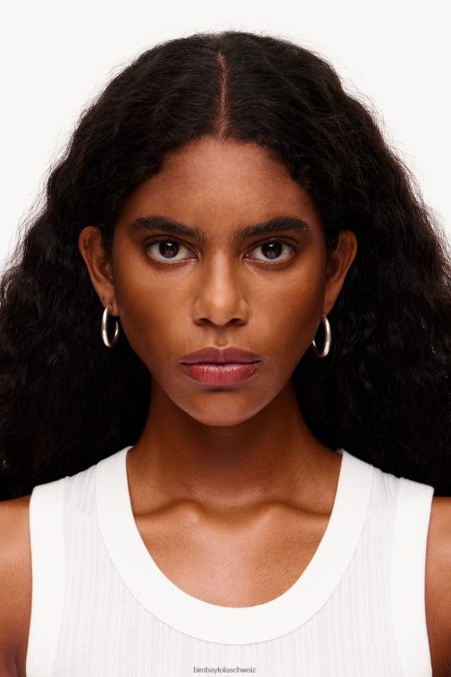 Bimba Y Lola matte Maxi-Creolen Silber Zubehör T04ZZ759