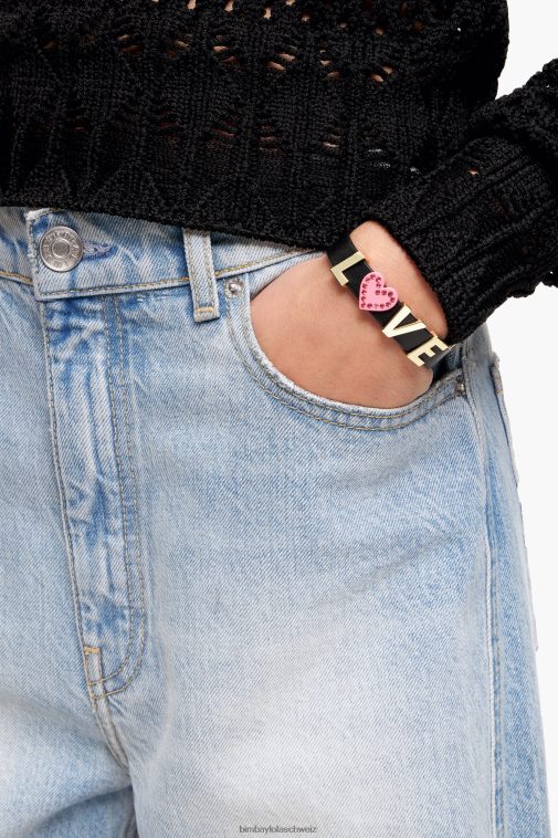 Bimba Y Lola Herzanhänger aus Metall Rosa Zubehör T04ZZ1145