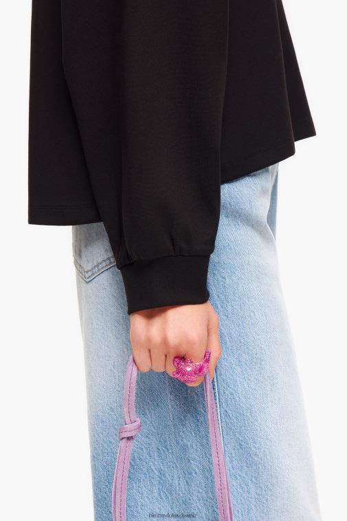 Bimba Y Lola Glitzer-Teddybär-Ring Rosa Zubehör T04ZZ801