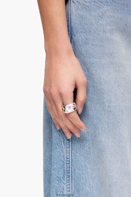 Bimba Y Lola Kristall-Emaille-Ring Mehrfarbig Zubehör T04ZZ683