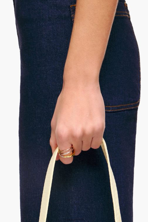 Bimba Y Lola Ring mit gekreuzten Bändern Multigold Zubehör T04ZZ737