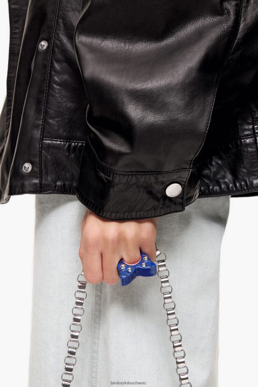 Bimba Y Lola Schmetterlingsring Blau Zubehör T04ZZ810