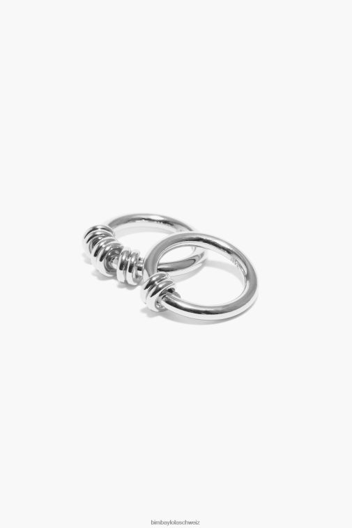 Bimba Y Lola Spiralring-Set Silber Zubehör T04ZZ822