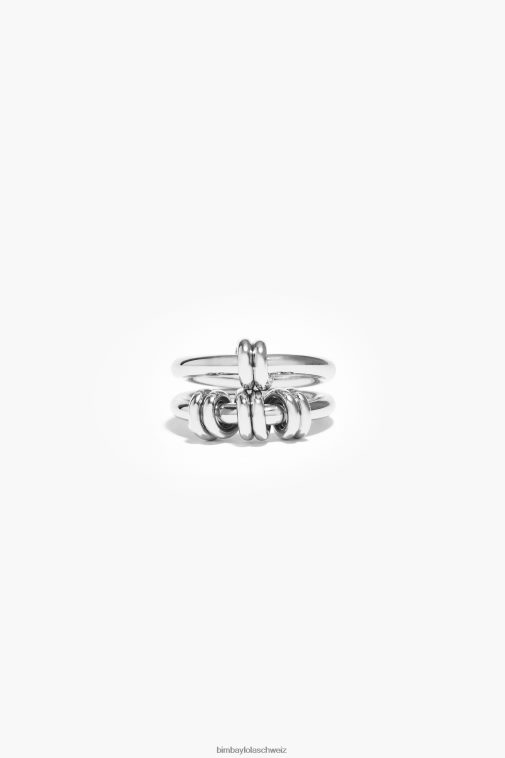 Bimba Y Lola Spiralring-Set Silber Zubehör T04ZZ822