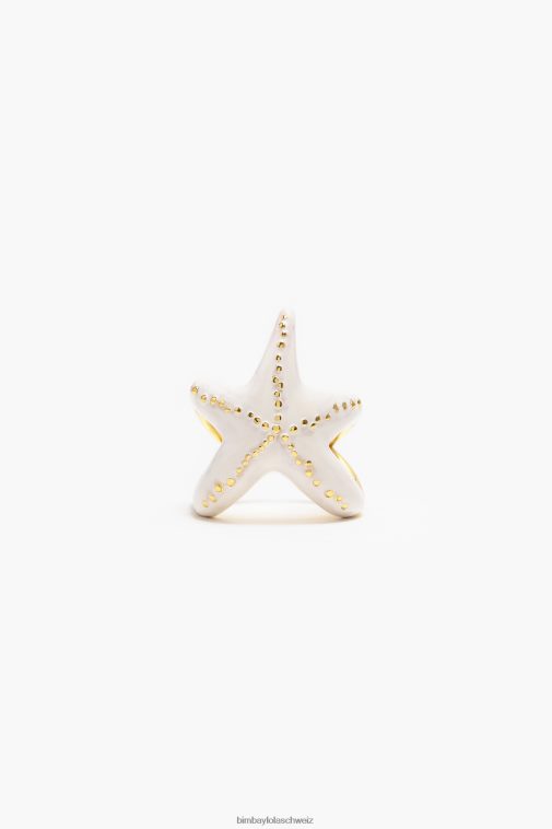 Bimba Y Lola Sternring Elfenbein Zubehör T04ZZ708