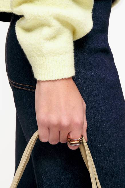 Bimba Y Lola dreifarbiger Ring Zubehör Multigold T04ZZ844