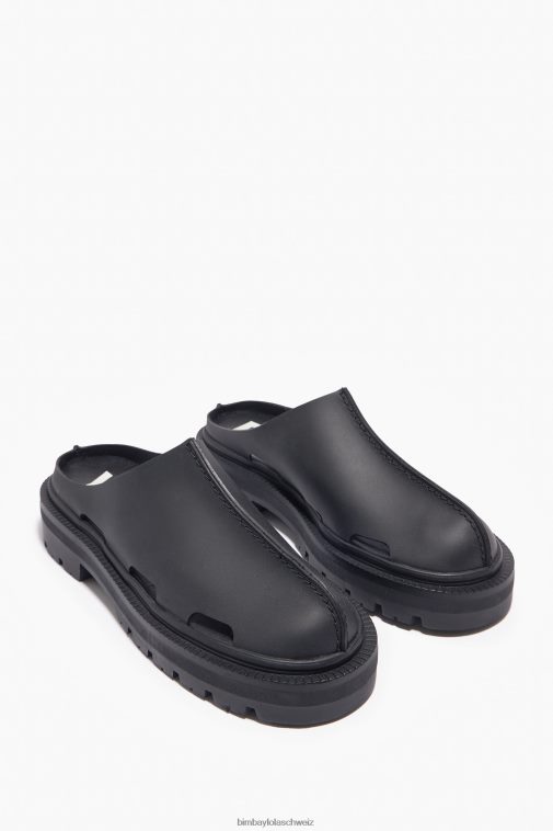Bimba Y Lola Clog mit Gummieffekt Schwarz Fußwewar T04ZZ598
