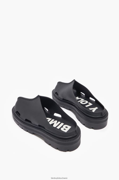 Bimba Y Lola Clog mit Gummieffekt Schwarz Fußwewar T04ZZ598