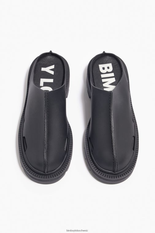 Bimba Y Lola Clog mit Gummieffekt Schwarz Fußwewar T04ZZ598
