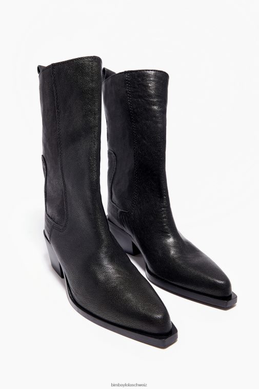 Bimba Y Lola Cowboystiefel aus Leder Schwarz Fußwewar T04ZZ601