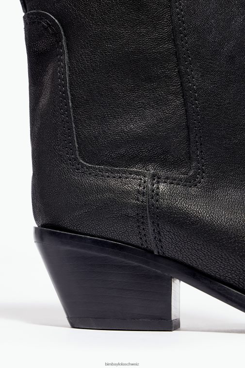 Bimba Y Lola Cowboystiefel aus Leder Schwarz Fußwewar T04ZZ601