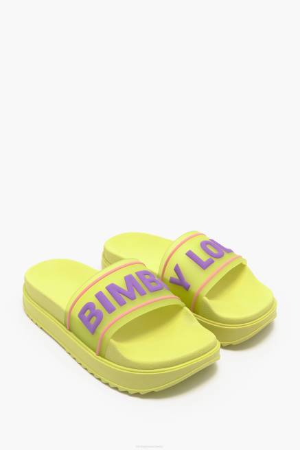 Bimba Y Lola Plateau-Flip-Flop mit Logo Fußwewar Gelb T04ZZ589