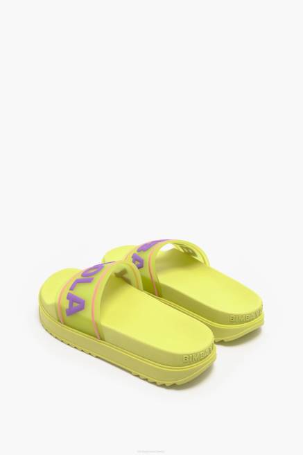 Bimba Y Lola Plateau-Flip-Flop mit Logo Fußwewar Gelb T04ZZ589
