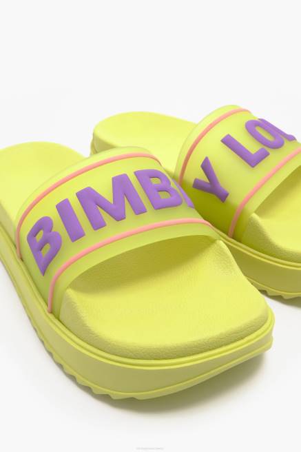 Bimba Y Lola Plateau-Flip-Flop mit Logo Fußwewar Gelb T04ZZ589