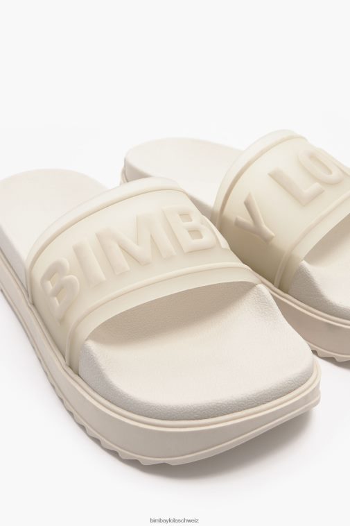 Bimba Y Lola Plateau-Flip-Flop mit Logo Weiss Fußwewar T04ZZ587