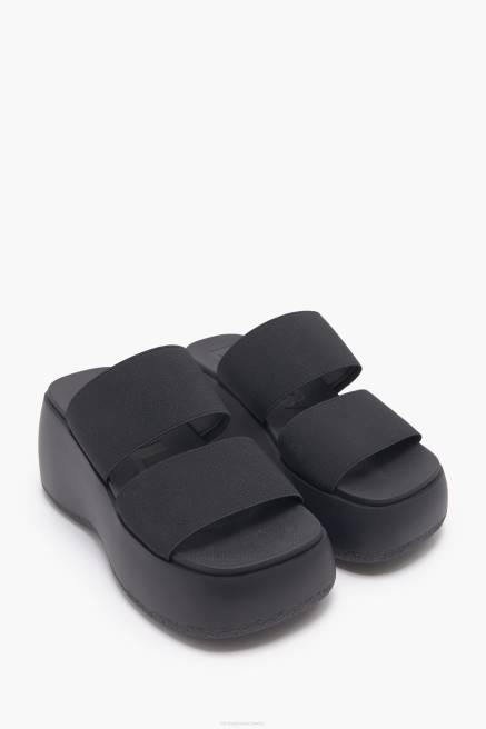 Bimba Y Lola Plateausandale elastisch Fußwewar Schwarz T04ZZ569