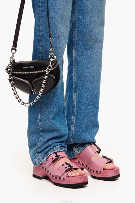 Bimba Y Lola Sandale aus Leder Fußwewar Rosa T04ZZ565