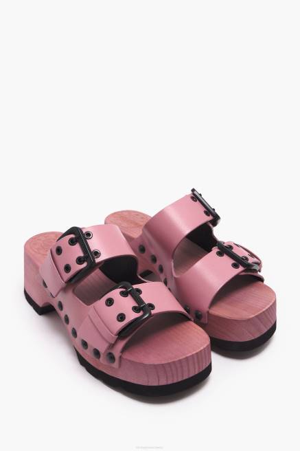 Bimba Y Lola Sandale aus Leder Fußwewar Rosa T04ZZ565