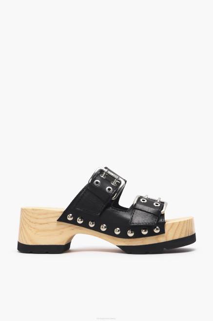 Bimba Y Lola Sandale aus Leder Fußwewar Schwarz T04ZZ564