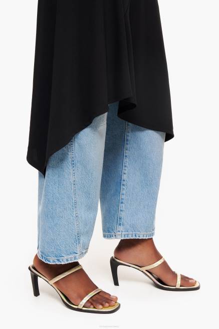 Bimba Y Lola Sandale aus Leder Fußwewar golden T04ZZ574