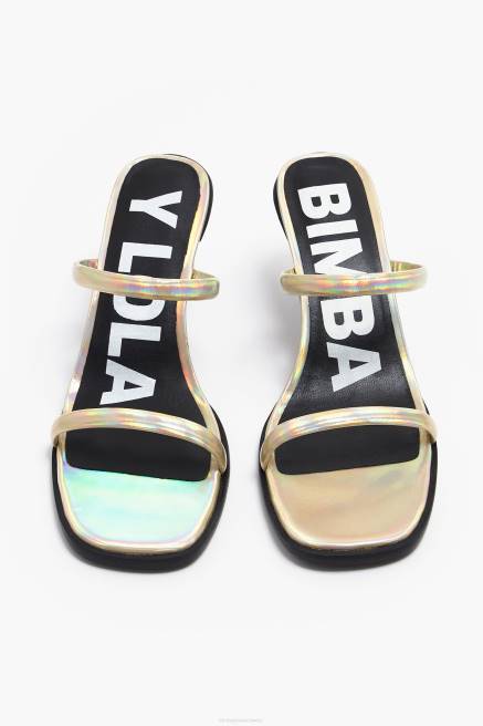 Bimba Y Lola Sandale aus Leder Fußwewar golden T04ZZ574