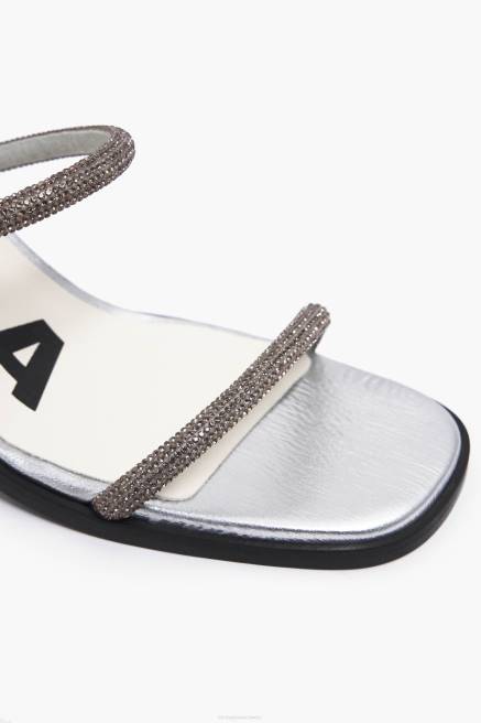 Bimba Y Lola Sandale mit Absatz Fußwewar Silber T04ZZ576