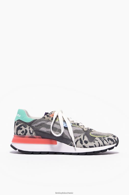 Bimba Y Lola Jogger-Chimo-Sneaker mit Aufdruck grau Fußwewar T04ZZ558