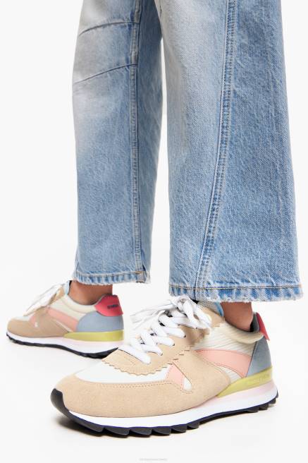 Bimba Y Lola Technischer Sneaker Fußwewar Beige T04ZZ563