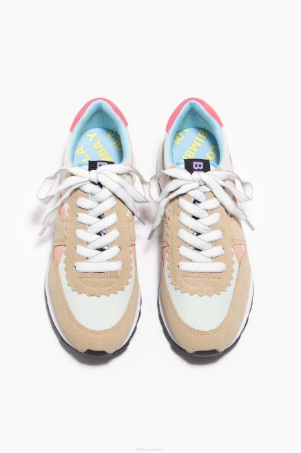 Bimba Y Lola Technischer Sneaker Fußwewar Beige T04ZZ563