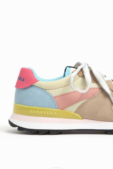 Bimba Y Lola Technischer Sneaker Fußwewar Beige T04ZZ563