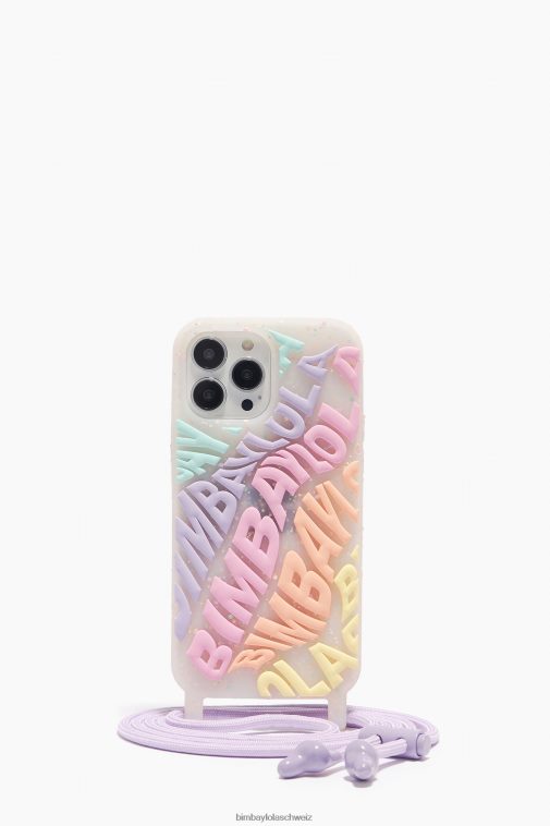 Bimba Y Lola Transparente iPhone 14 Pro Max-Hülle mit Logo mehrfarbig Zubehör T04ZZ910