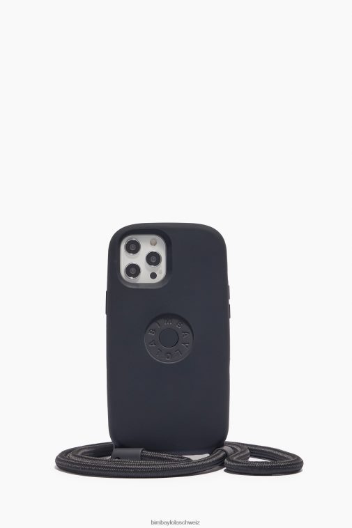 Bimba Y Lola iPhone 12 Pro Max-Logo-Hülle Schwarz Zubehör T04ZZ920