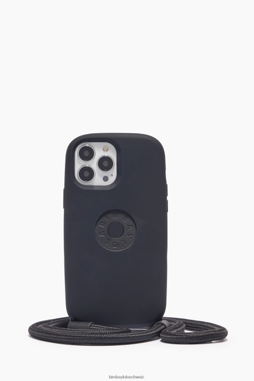 Bimba Y Lola iPhone 13 Pro Max-Logo-Hülle Schwarz Zubehör T04ZZ924