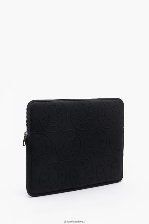 Bimba Y Lola Laptophülle mit Logo 13,5 Zoll Schwarz Zubehör T04ZZ934