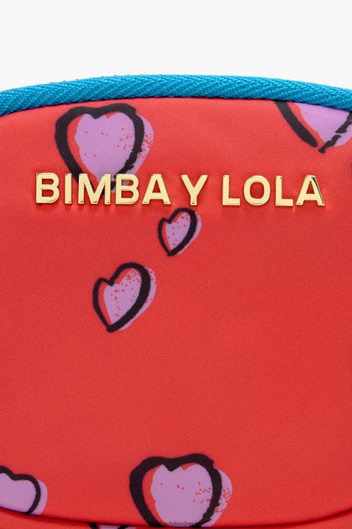 Bimba Y Lola Geldbörse mit Herzaufdruck oval rot Zubehör T04ZZ1026