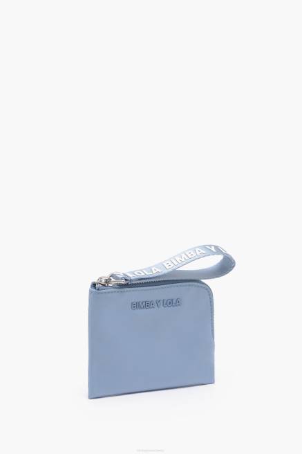Bimba Y Lola Geschwungene Geldbörse aus pastellfarbenem Nylon Zubehör Blau T04ZZ981