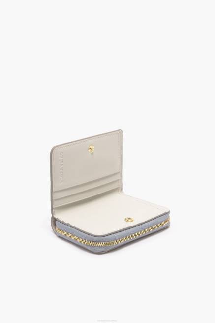 Bimba Y Lola Leder-Geldbörse mit kleinen Herzen Zubehör grau T04ZZ1010