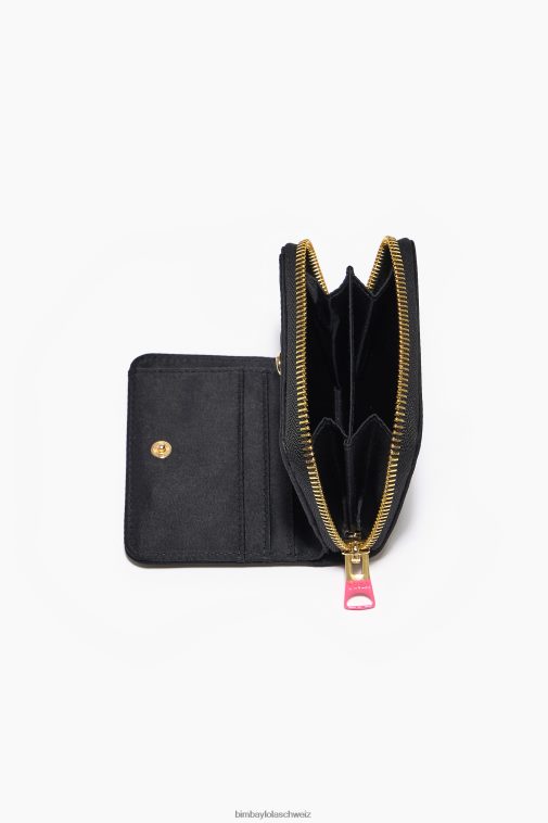 Bimba Y Lola Nylon-Geldbörse mit Klappe Schwarz Zubehör T04ZZ1058