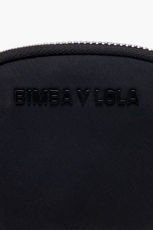 Bimba Y Lola Ovale Geldbörse aus Nylon Schwarz Zubehör T04ZZ1016