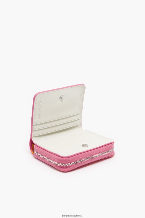 Bimba Y Lola Portemonnaie mit Kroko-Print Rosa Zubehör T04ZZ1044