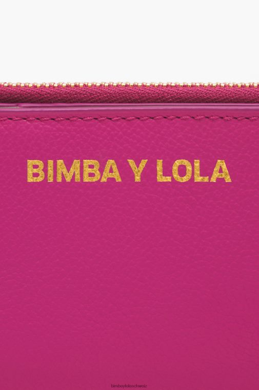 Bimba Y Lola Rechteckige Geldbörse aus Leder Fuchsie Zubehör T04ZZ999