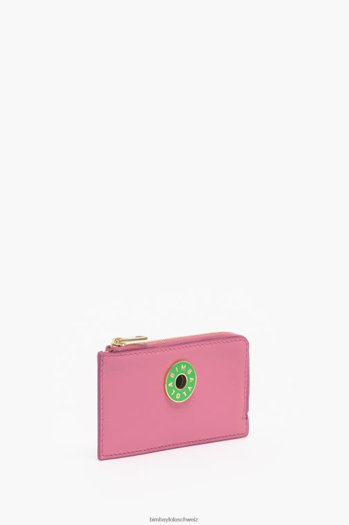 Bimba Y Lola Rechteckige Geldbörse aus Leder Rosa Zubehör T04ZZ1034