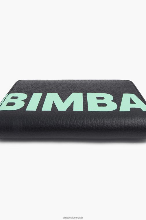 Bimba Y Lola Rechteckige Geldbörse aus Leder Schwarz Zubehör T04ZZ1001