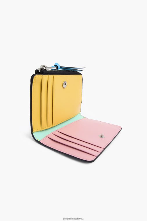 Bimba Y Lola Rechteckige Geldbörse aus Leder Schwarz Zubehör T04ZZ1001