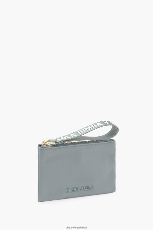 Bimba Y Lola Rechteckige Geldbörse aus Nylon Aquamarin Zubehör T04ZZ983