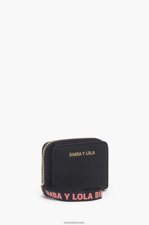 Bimba Y Lola Rechteckige Handtasche aus Nylon Schwarz Zubehör T04ZZ1022