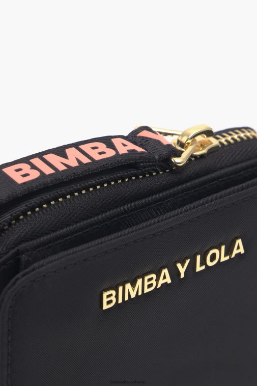 Bimba Y Lola Rechteckige Handtasche aus Nylon Schwarz Zubehör T04ZZ1022
