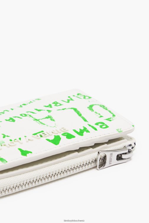 Bimba Y Lola Rechteckige Handtasche mit Krokodilmuster Weiss Zubehör T04ZZ1039